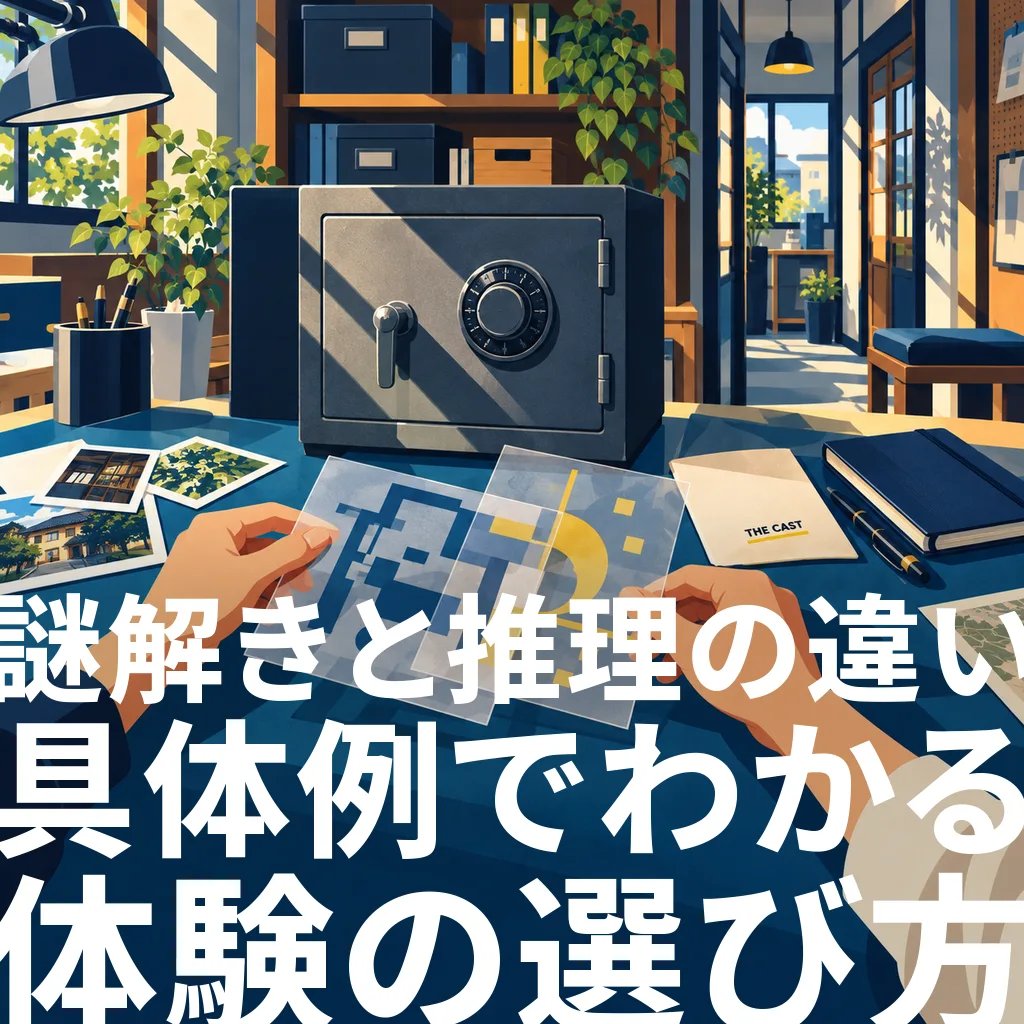 謎解きと推理の違いとは?具体例でわかる楽しさと体験型エンタメの選び方