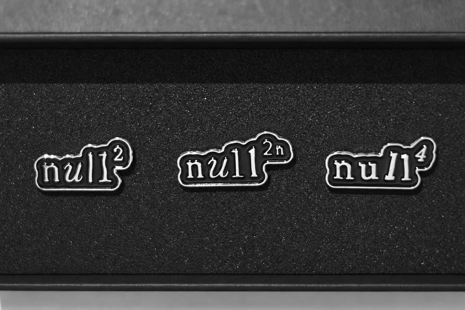 「null²ⁿ」のピンバッジ付きチケット
