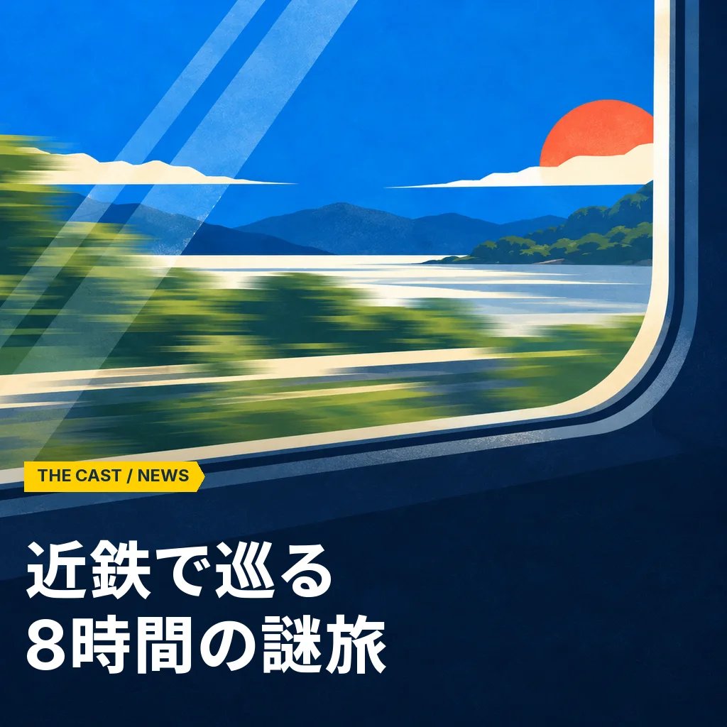 近鉄で約8時間の謎解き旅。橿原線を巡る新作が9月18日開始